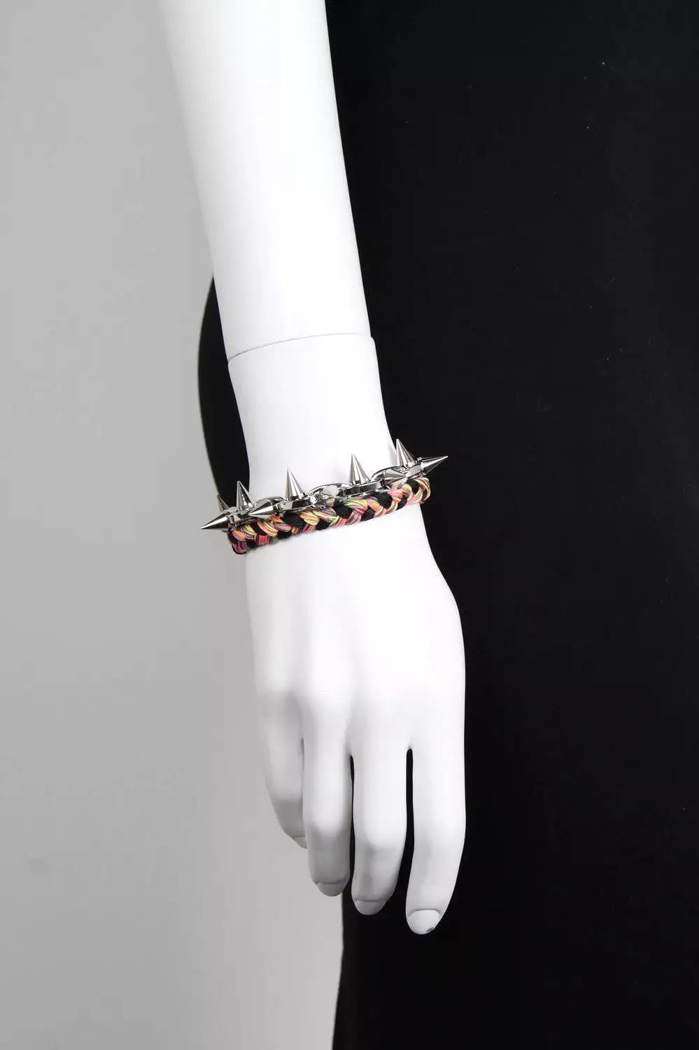 Punk Carnival Braided Bracelet Black