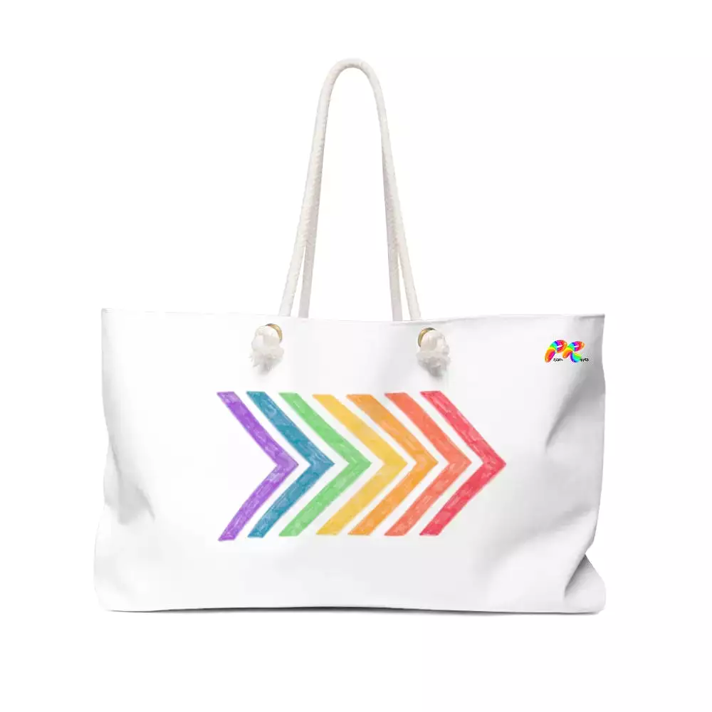 Rainbow Arrows Weekender Bag