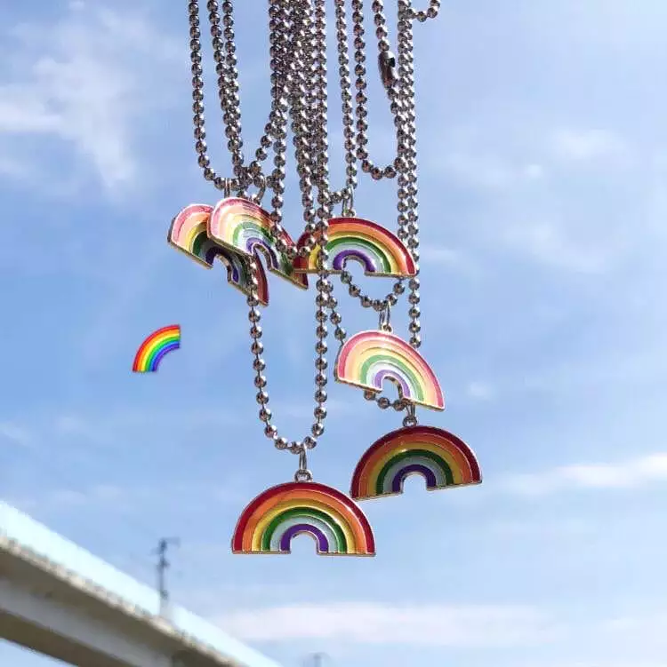 Rainbow Chain Necklace