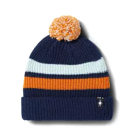 Smartwool Navy Stripe Pom Beanie