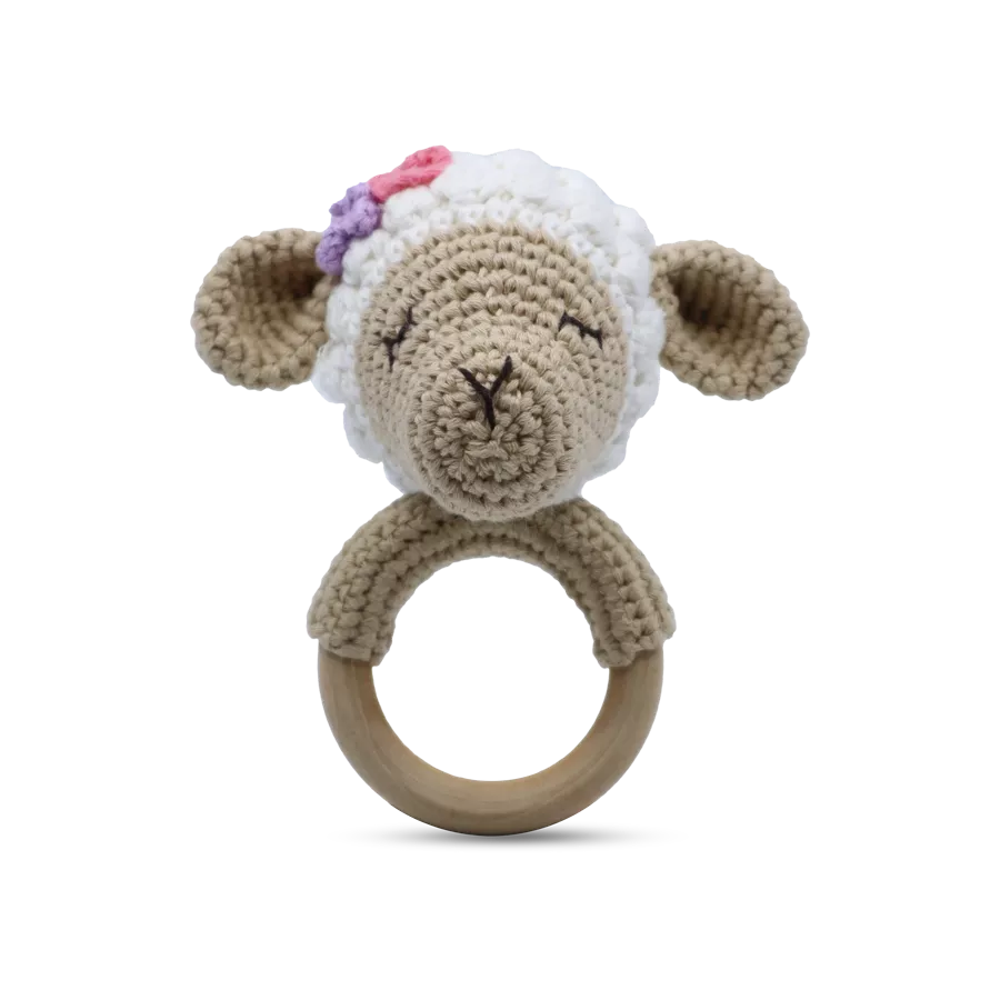 Snuggle Buddies Lamb - Ring Rattle