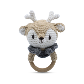 Snuggle Buddies Reindeer - Ring Rattle