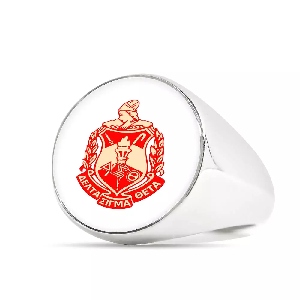 stainless steel delta sigma theta ring