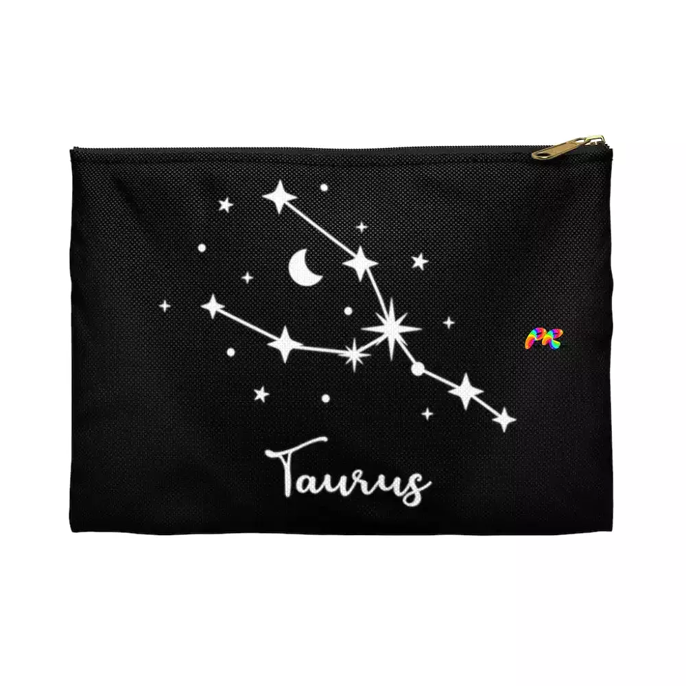 Taurus Black Makeup Bag, Small or Large