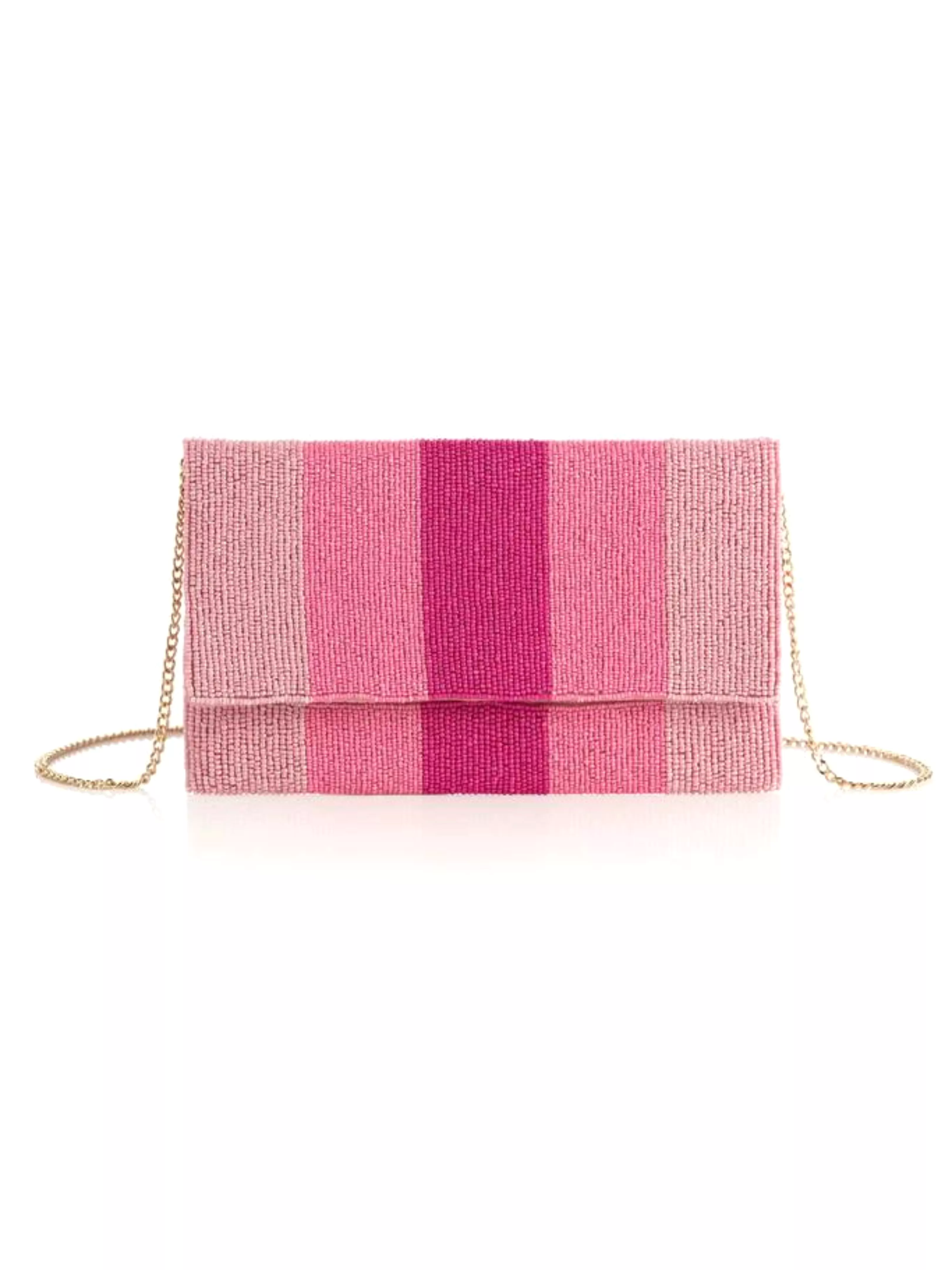 Taylor Beaded Clutch Pink