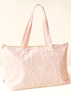 Terry Tote Blush Palm