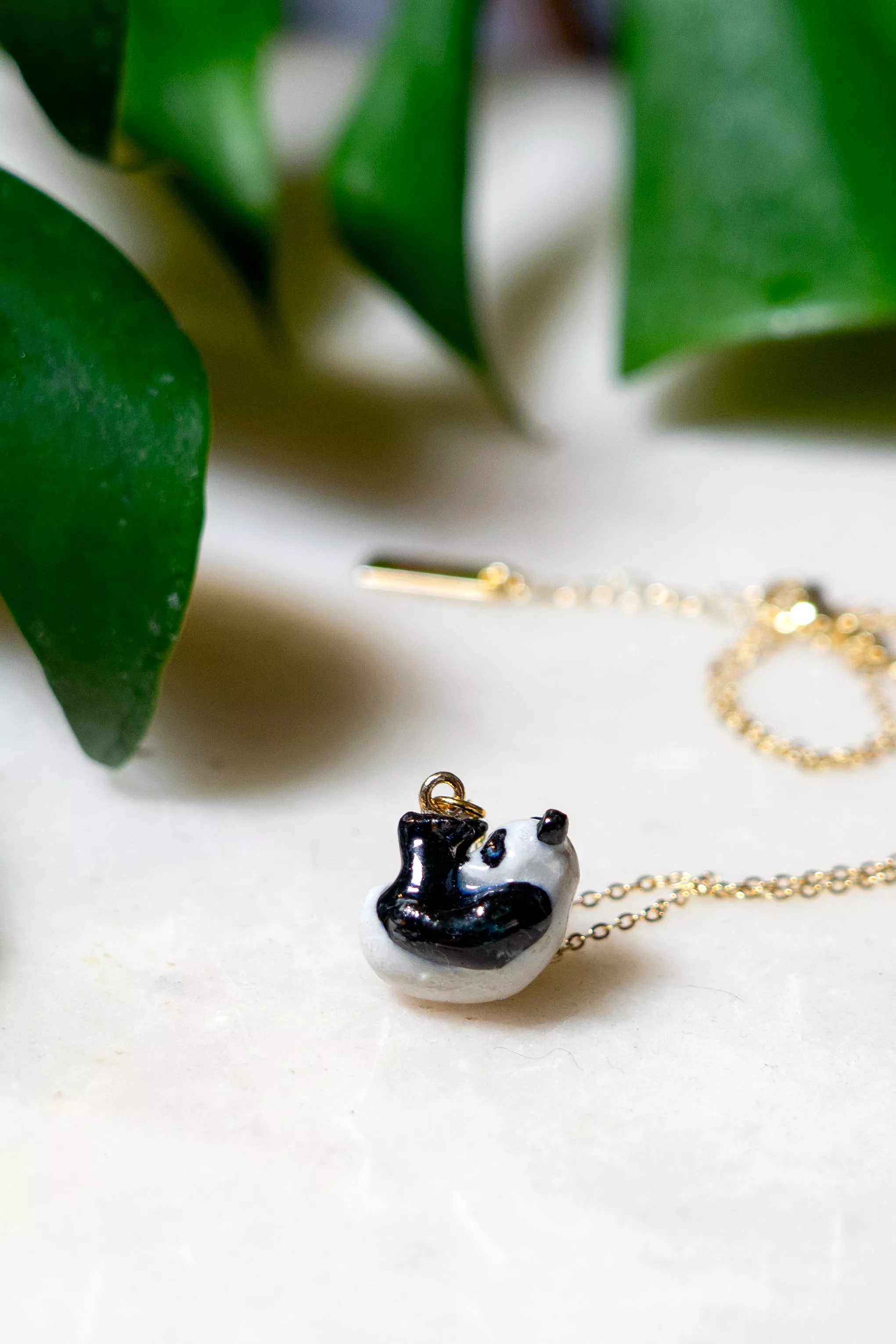 Tiny Panda Panda Necklace