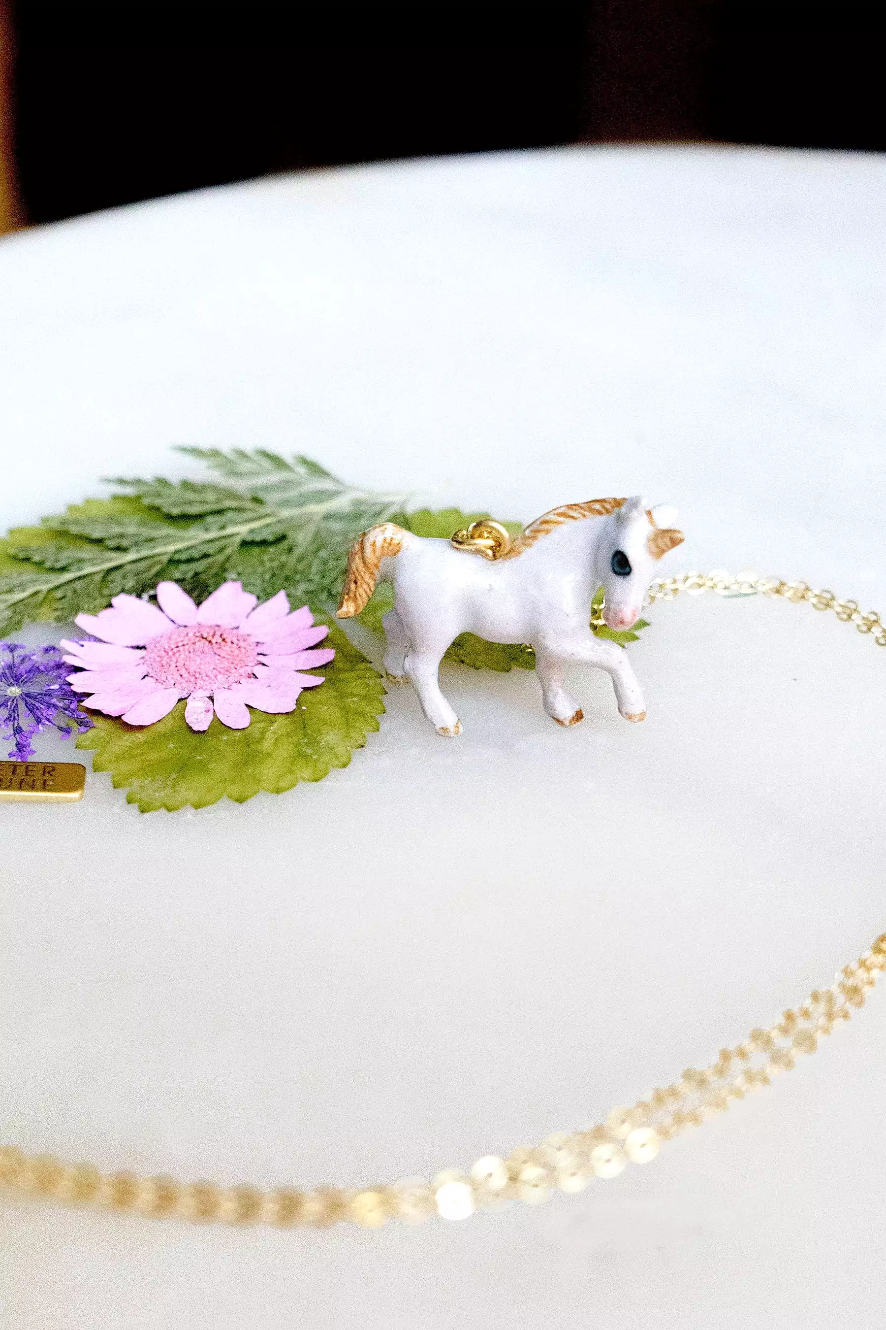 Tiny Unicorn Mama Necklace