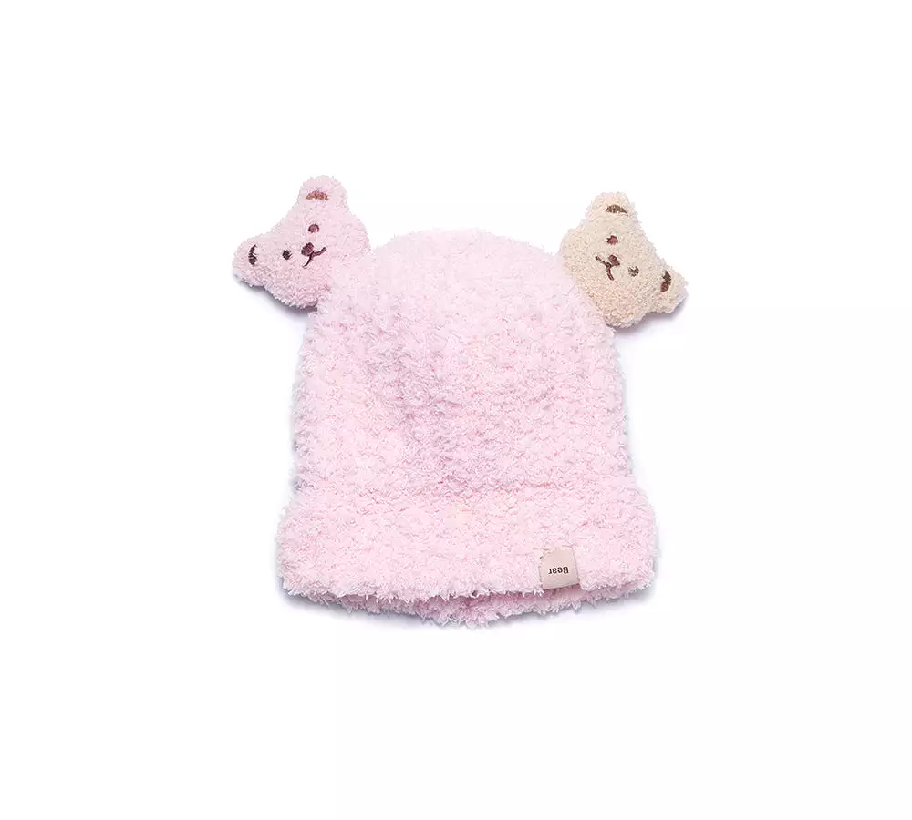 UGG AUSTRALIAN SHEPHERD Baby Booties Gift Set with Shearling Bear Beanie and Scarf