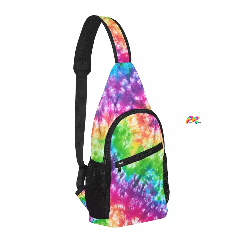 Vivid Tie-Dye Rave Chest Bag