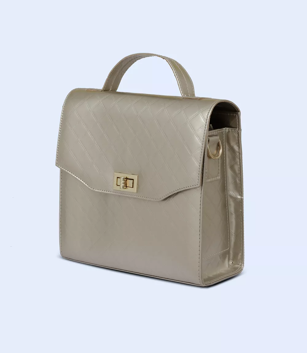 WB2378-BEIGE-Women Trendy Bag