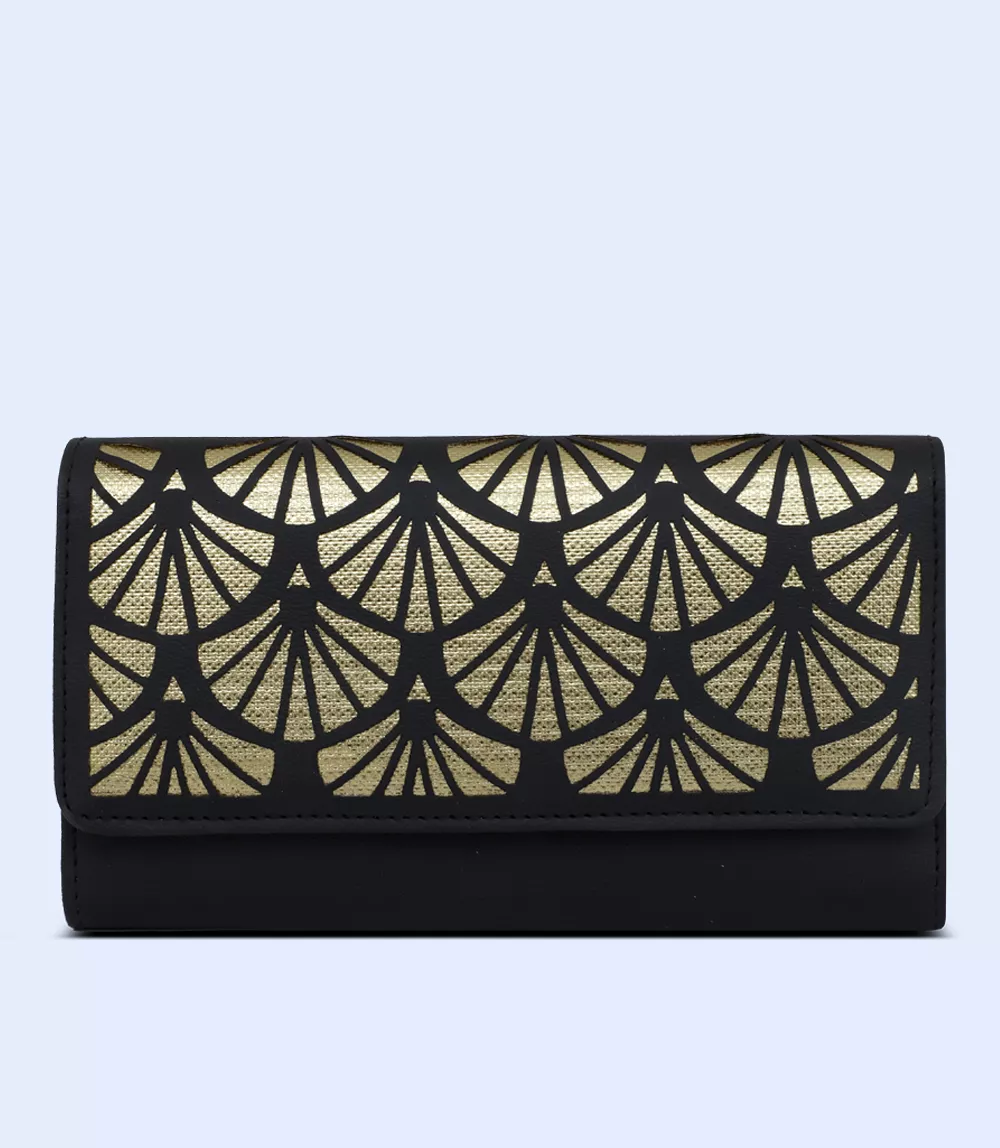 WB2510-BLACK/GOLD-Women Wallet