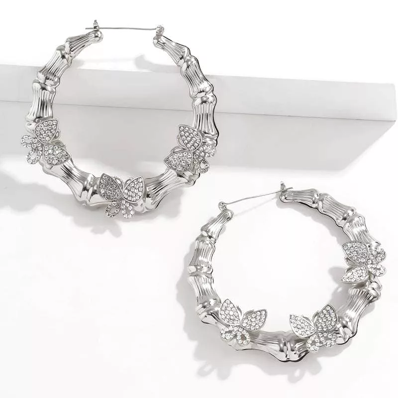 Women's Annulus Butterfly Earrings