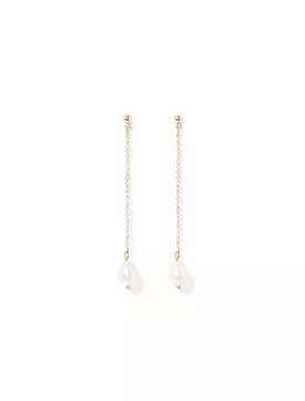 Zoey Dainty Pearl Drop Earrings